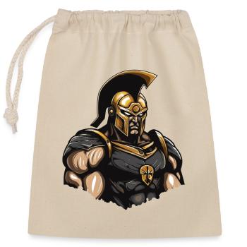 Spartan Gladiator Muscles Sparta 300 - Sac cadeau en coton avec cordon (25 x 30 cm) - nature - Devant