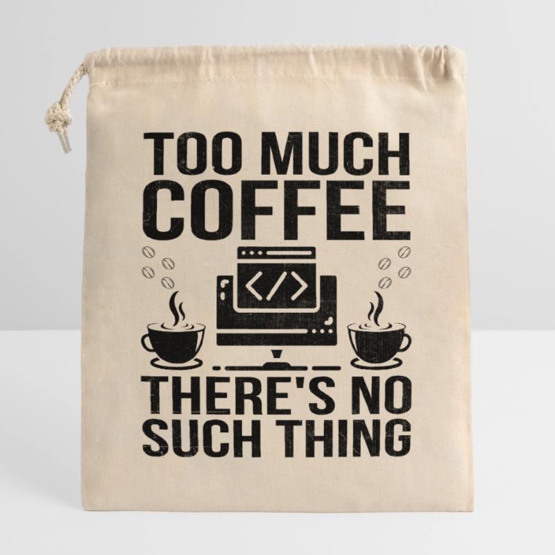 Kaffee-Codierung Programmierer Programmierer Entwickler Nerd Coff Verschließbarer Geschenkbeutel aus Baumwolle (25x30cm)