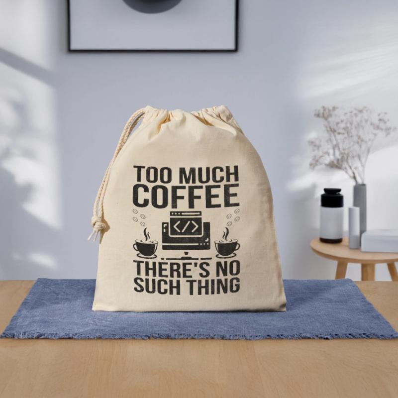 Kaffee-Codierung Programmierer Programmierer Entwickler Nerd Coff Verschließbarer Geschenkbeutel aus Baumwolle (25x30cm)