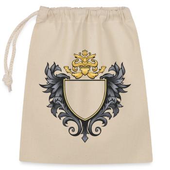 Symbole des armoiries - Sac cadeau en coton avec cordon (25 x 30 cm) - nature - Devant
