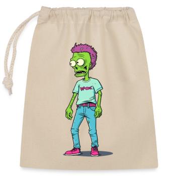 Juste un autre zombie de la mode - Sac cadeau en coton avec cordon (25 x 30 cm) - nature - Devant
