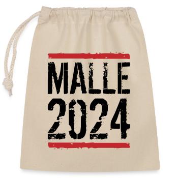 Vacances Malle 2024 Majorque - Sac cadeau en coton avec cordon (25 x 30 cm) - nature - Devant