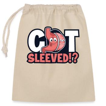 Got Sleeved Bariatric Gastroenterologist Gastric - Closable cotton gift bag (25x30cm) - nature - Front