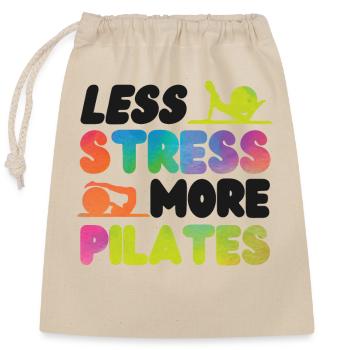 Pilates Instructor Teacher - Closable cotton gift bag (25x30cm) - nature - Front