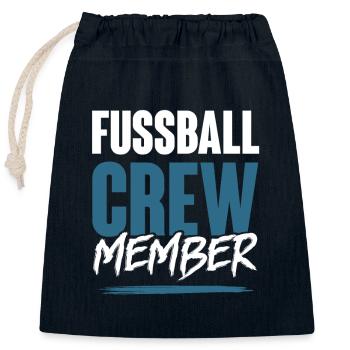 Équipe de football - Sac cadeau en coton avec cordon (25 x 30 cm) - bleu marine - Devant