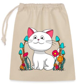 Cat, Cat, Child, Children, Pets, Tomcat, Nature - Closable cotton gift bag (25x30cm) - nature - Front