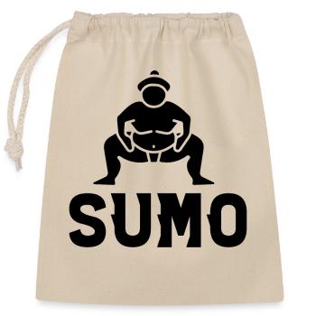 Sumo - Verschließbarer Geschenkbeutel aus Baumwolle (25x30cm) - Natur - Vorne