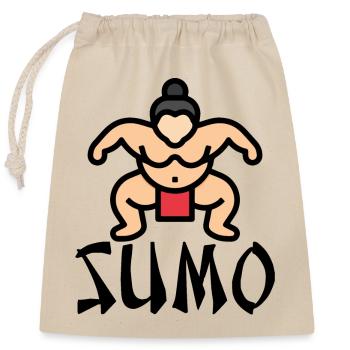 Sumo - Verschließbarer Geschenkbeutel aus Baumwolle (25x30cm) - Natur - Vorne