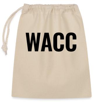 WACC Weighted Average - Closable cotton gift bag (25x30cm) - nature - Front