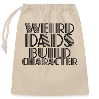 Weird Dads Make Up Character Funny Dad - Closable cotton gift bag (25x30cm) - nature - Front