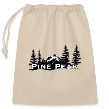 Pic des pins - Sac cadeau en coton avec cordon (25 x 30 cm) - nature - Devant