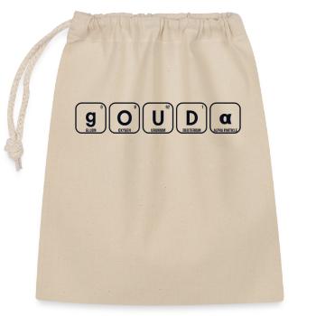 Gouda Tableau Périodique Des Eléments Maker Queso - Sac cadeau en coton avec cordon (25 x 30 cm) - nature - Devant