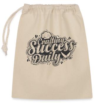 Crafting Success Daily - Closable cotton gift bag (25x30cm) - nature - Front
