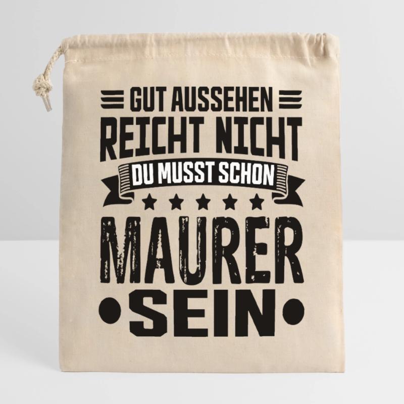 Bricklayer Building Construction Structural Engineer Bricklayer Funny Closable cotton gift bag (25x30cm)