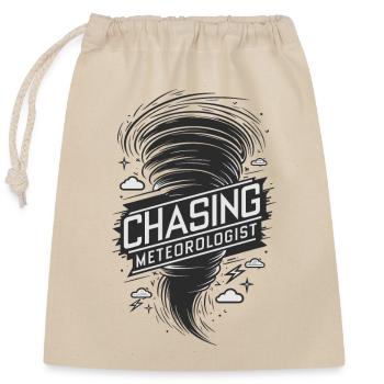 Tornade Twister Chasseur Météorologue - Sac cadeau en coton avec cordon (25 x 30 cm) - nature - Devant