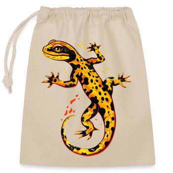 Salamanders, newts, tailed amphibians, fire salamanders - Closable cotton gift bag (25x30cm) - nature - Front