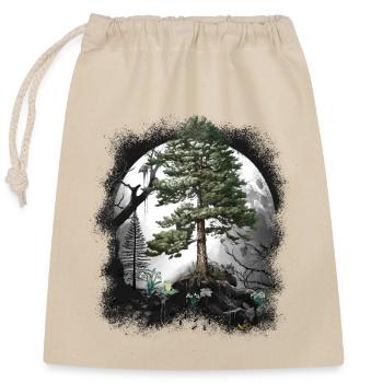 Forêt Nature Nature Amoureux Arbres Arbre - Sac cadeau en coton avec cordon (25 x 30 cm) - nature - Devant