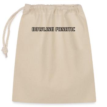 Bowling - Fanatique de bowling - Sac cadeau en coton avec cordon (25 x 30 cm) - nature - Devant