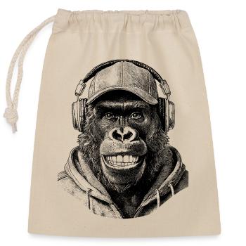Urban Gorille : Chemise mode - Sac cadeau en coton avec cordon (25 x 30 cm) - nature - Devant