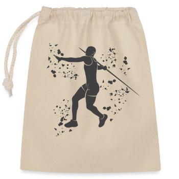 Javelin Throw Colorsplash Javelin Throw - Closable cotton gift bag (25x30cm) - nature - Front