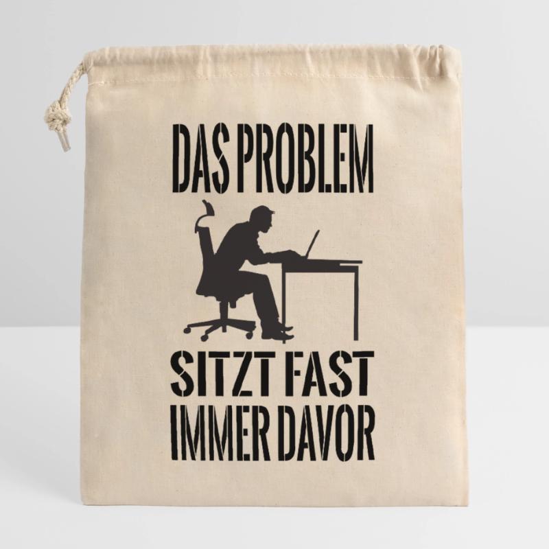 Administrator Admin IT PC Computer Programmierer Verschließbarer Geschenkbeutel aus Baumwolle (25x30cm)