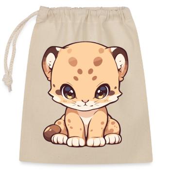 Cougar Mountain Lion Mountain Lion - Sac cadeau en coton avec cordon (25 x 30 cm) - nature - Devant