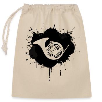 Bugle - Closable cotton gift bag (25x30cm) - nature - Front