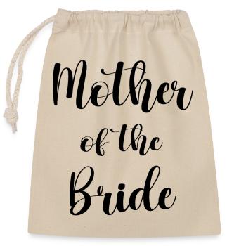 Mère De La Mariée - Sac cadeau en coton avec cordon (25 x 30 cm) - nature - Devant