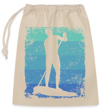 Stand Up Paddling Stand Up Board Sup - Verschließbarer Geschenkbeutel aus Baumwolle (25x30cm) - Natur - Vorne