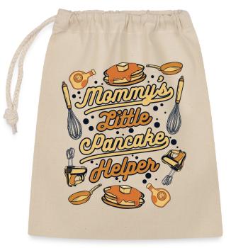 Recettes d’aide aux petites crêpes de maman Flapjack - Sac cadeau en coton avec cordon (25 x 30 cm) - nature - Devant