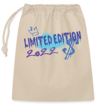 Limited Edition 2022 Geburtstag 2022 Geboren - Verschließbarer Geschenkbeutel aus Baumwolle (25x30cm) - Natur - Vorne