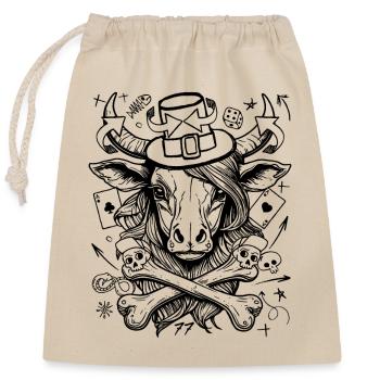 Urban Comic Cow Casino Chemise streetwear - Sac cadeau en coton avec cordon (25 x 30 cm) - nature - Devant