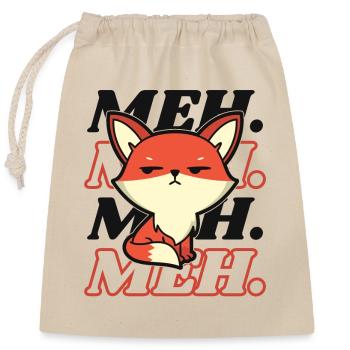 Meh Caninae Rotfuchs Canidae Fuchs Liebhaber Fuchs - Verschließbarer Geschenkbeutel aus Baumwolle (25x30cm) - Natur - Vorne