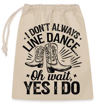 Passion for dance - Closable cotton gift bag (25x30cm) - nature - Front