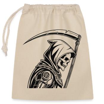 FUTURISTIC GRIM REAPER - Closable cotton gift bag (25x30cm) - nature - Front