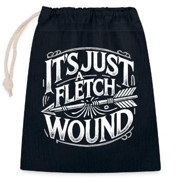 Es ist nur eine Fletch-Wunde - Verschließbarer Geschenkbeutel aus Baumwolle (25x30cm) - Navy - Vorne