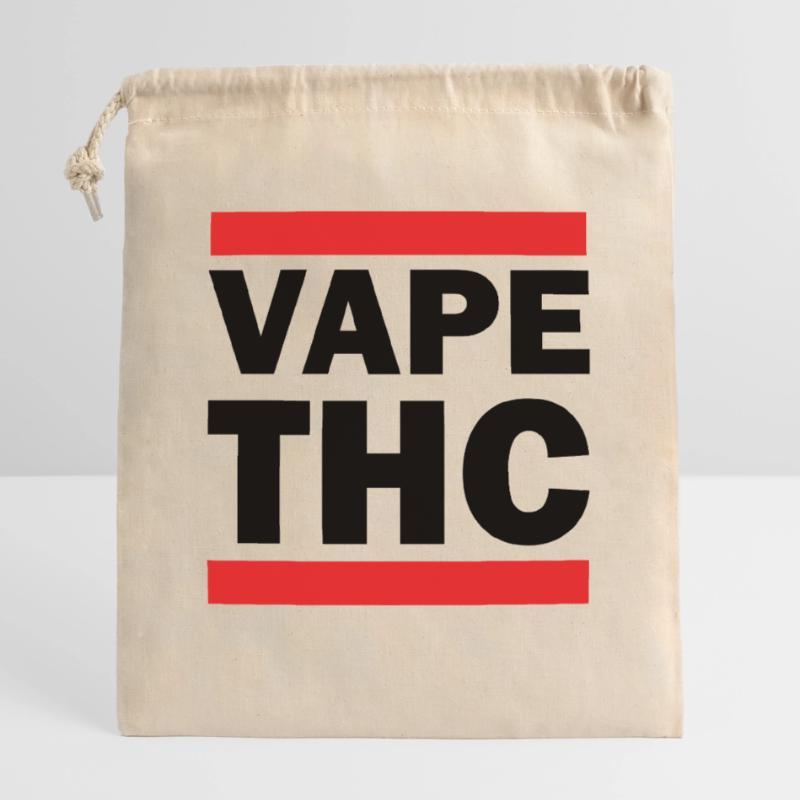 Vape THC Sac cadeau en coton avec cordon (25 x 30 cm)