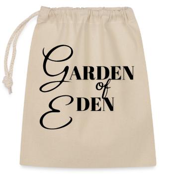 Garten Eden Jardin d’Eden - Sac cadeau en coton avec cordon (25 x 30 cm) - nature - Devant