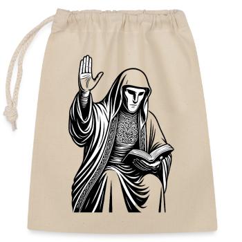 Royal Greeting Medieval - Closable cotton gift bag (25x30cm) - nature - Front