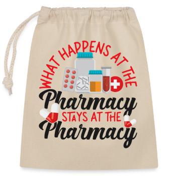Pharmacy Tech Technician - Verschließbarer Geschenkbeutel aus Baumwolle (25x30cm) - Natur - Vorne