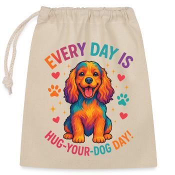 Cocker Spaniel - Sac cadeau en coton avec cordon (25 x 30 cm) - nature - Devant