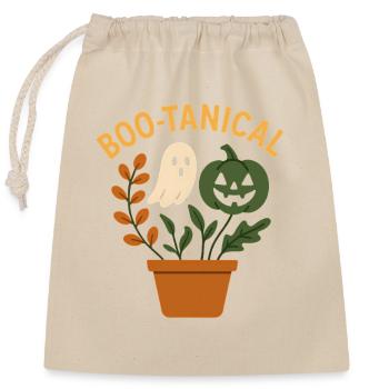 Funny Halloween Plant Motif - Closable cotton gift bag (25x30cm) - nature - Front