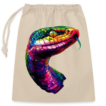 snake, python, cobra, rattlesnake, snakes - Closable cotton gift bag (25x30cm) - nature - Front