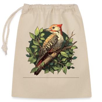 Pic Pic - Sac cadeau en coton avec cordon (25 x 30 cm) - nature - Devant