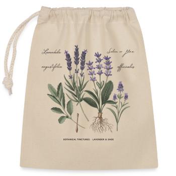 Botanical Medicinal Herbs - Closable cotton gift bag (25x30cm) - nature - Front