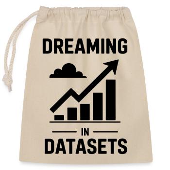 Data Analyst Saying Funny Data Analyst Gift - Closable cotton gift bag (25x30cm) - nature - Front