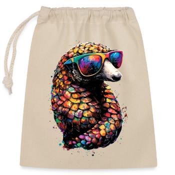 Pangolin Pangolin Pine Cone Pangolins - Closable cotton gift bag (25x30cm) - nature - Front
