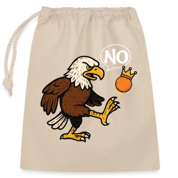 Nein zur Monarchie – patriotisch, antiautoritär - Verschließbarer Geschenkbeutel aus Baumwolle (25x30cm) - Natur - Vorne