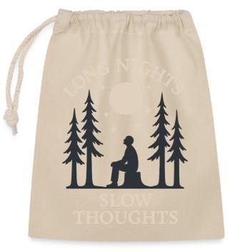 Remise à zéro mentale, Forest Walk Overthinker - Sac cadeau en coton avec cordon (25 x 30 cm) - nature - Devant