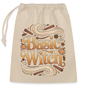 Witchcraft Basic Witch Loves Tarot Reading Wicca - Closable cotton gift bag (25x30cm) - nature - Front